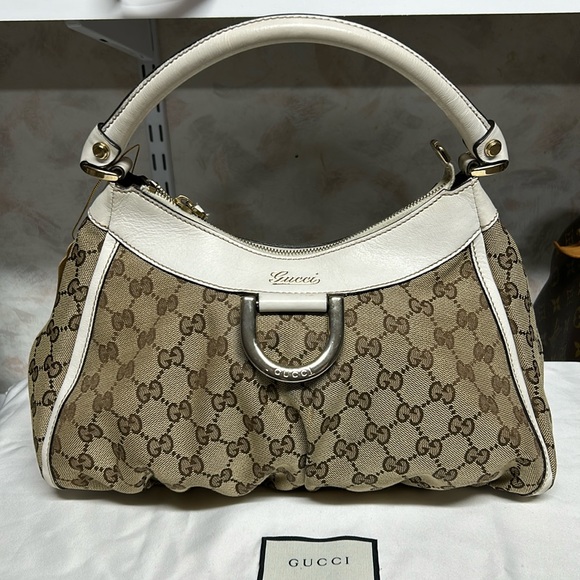 ❤️❤️ Sold❤️❤️ Gucci Abbey GG logo monogram canvas bag - Picture 3 of 7